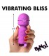 MINI RECHARGEABLE SILICONE WAND MASSAGER PURPLE