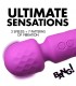 MINI RECHARGEABLE SILICONE WAND MASSAGER PURPLE