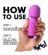 MINI BAGUETTE DE MASSAGE RECHARGEABLE EN SILICONE VIOLET