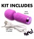 MINI BAGUETTE DE MASSAGE RECHARGEABLE EN SILICONE VIOLET