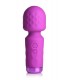 MINI RECHARGEABLE SILICONE WAND MASSAGER PURPLE