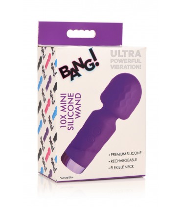 MINI-WIEDERAUFLADBARES SILIKON-MASSAGEGERÄT LILA