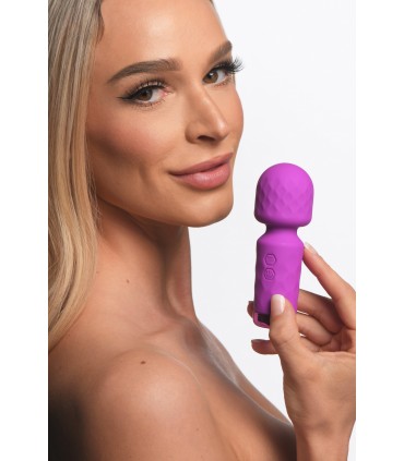 MINI-WIEDERAUFLADBARES SILIKON-MASSAGEGERÄT LILA