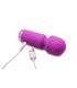 MINI RECHARGEABLE SILICONE WAND MASSAGER PURPLE