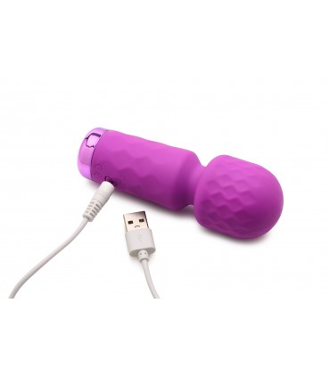 MINI-WIEDERAUFLADBARES SILIKON-MASSAGEGERÄT LILA