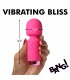 MINI RECHARGEABLE PINK SILICONE WAND MASSAGER