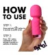 MINI RECHARGEABLE PINK SILICONE WAND MASSAGER