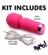 MINI BAGUETTE DE MASSAGE RECHARGEABLE EN SILICONE ROSE