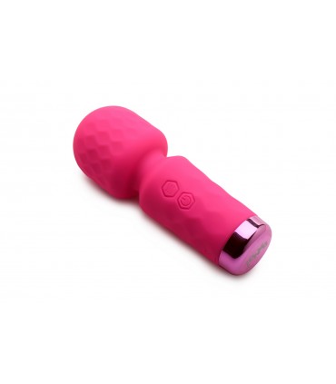 MINI MASAJEADOR WAND RECARGABLE SILICONA ROSA