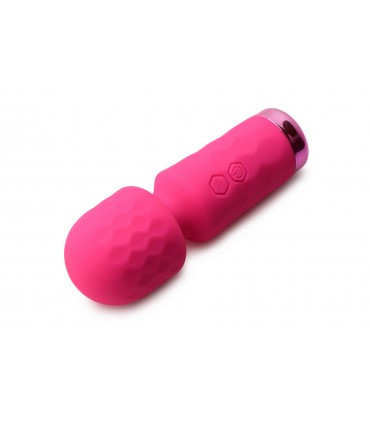 MINI MASAJEADOR WAND RECARGABLE SILICONA ROSA