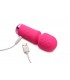 MINI BAGUETTE DE MASSAGE RECHARGEABLE EN SILICONE ROSE