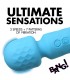 MINI BAGUETTE DE MASSAGE RECHARGEABLE SILICONE BLEU