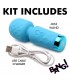 MINI BAGUETTE DE MASSAGE RECHARGEABLE SILICONE BLEU