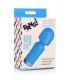 MINI RECHARGEABLE WAND MASSAGER BLUE SILICONE