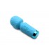 MINI RECHARGEABLE WAND MASSAGER BLUE SILICONE