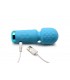 MINI WIEDERAUFLADBARER STABMASSAGER AUS BLAUEM SILIKON