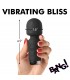 MINI RECHARGEABLE WAND MASSAGER BLACK SILICONE