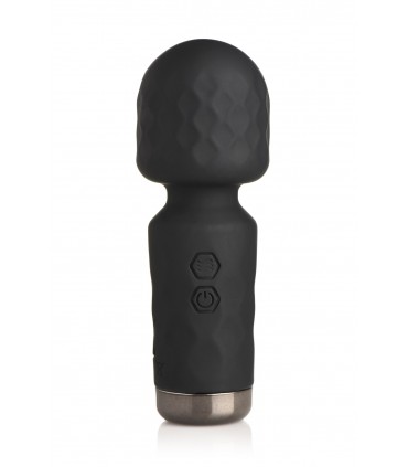 MINI MASSAGGIATORE A BACCHETTA RICARICABILE IN SILICONE NERO