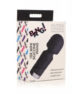 MINI BAGUETTE DE MASSAGE RECHARGEABLE SILICONE NOIR