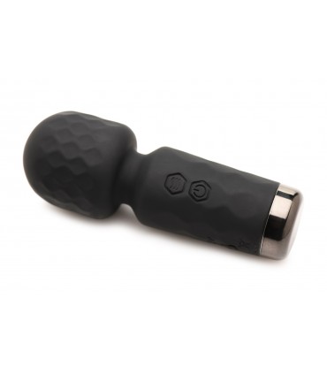 MINI MASSAGGIATORE A BACCHETTA RICARICABILE IN SILICONE NERO