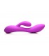 RECHARGEABLE RABBIT FLEXIBLE SILICONE VIBRATOR PURPLE