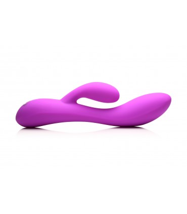 VIBRATEUR FLEXIBLE EN SILICONE RECHARGEABLE RABBIT VIOLET