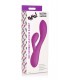 RECHARGEABLE RABBIT FLEXIBLE SILICONE VIBRATOR PURPLE