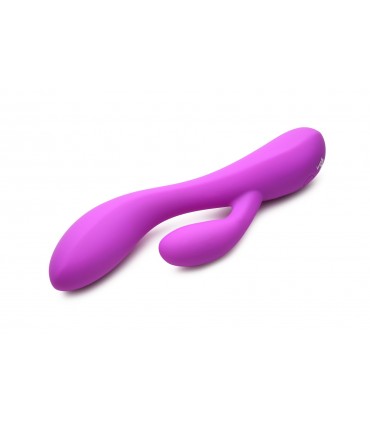 VIBRATEUR FLEXIBLE EN SILICONE RECHARGEABLE RABBIT VIOLET