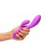 RECHARGEABLE RABBIT FLEXIBLE SILICONE VIBRATOR PURPLE