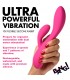 VIBRATEUR FLEXIBLE EN SILICONE LAPIN RECHARGEABLE ROSE