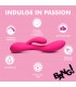 VIBRATEUR FLEXIBLE EN SILICONE LAPIN RECHARGEABLE ROSE