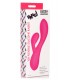 VIBRATEUR FLEXIBLE EN SILICONE LAPIN RECHARGEABLE ROSE