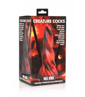 GODE EN SILICONE À LANGUES TORDUES HELL KISS