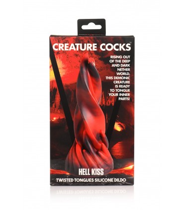 DILDO IN SILICONE CON LINGUE INTORTO HELL KISS