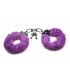 MENOTTES EN PELUCHE VIOLET