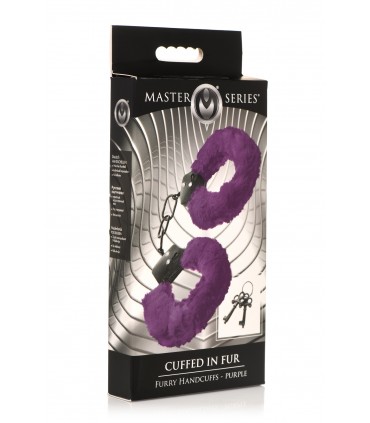MENOTTES EN PELUCHE VIOLET
