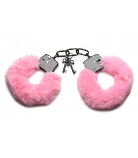 MANETTE IN PELUCHE ROSA