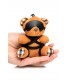 BOUND TEDDY BEAR KEYCHAIN