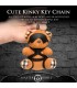 BOUND TEDDY BEAR KEYCHAIN