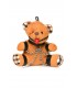 GAGGED TEDDY BEAR KEYCHAIN