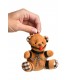 GAGGED TEDDY BEAR KEYCHAIN