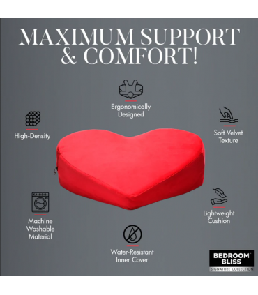 RED LOVE PILLOW HEART CUSHION