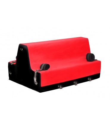 BANC DE BONDAGE DES AMANTS ROUGE