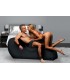 DIVANO POSIZIONE LOVE COUCH NERO