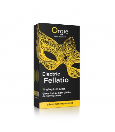 ELECTRIC FELLATIO VIBRATORE LIQUIDO LIP GLOSS 10 ML