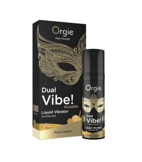 VIBRADOR LÍQUIDO BESABLE DUAL VIBE! PIÑA COLADA 15 ML