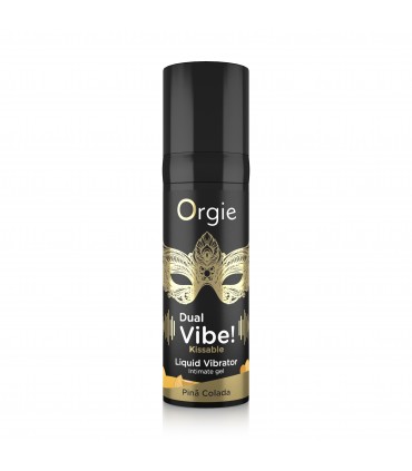 VIBRATEUR LIQUIDE KISSABLE DUAL VIBE ! PINA COLADA 15ML