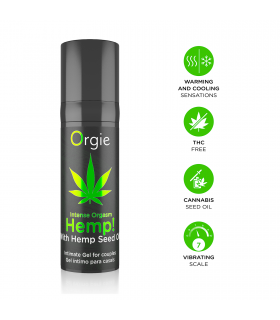 INTENSIFICATORE DELL'ORGASMO ALLA CANAPA! 15 ml