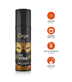 DUAL VIBE KISSABLE FLÜSSIGKEITSVIBRATOR! SEX AM STRAND 15 ML