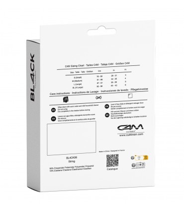 C4M BL4CK BOOST THONG NOIR L